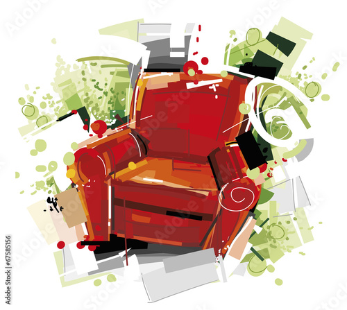Red Art Chair