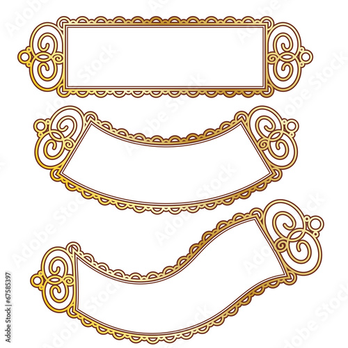 Set of vector banners