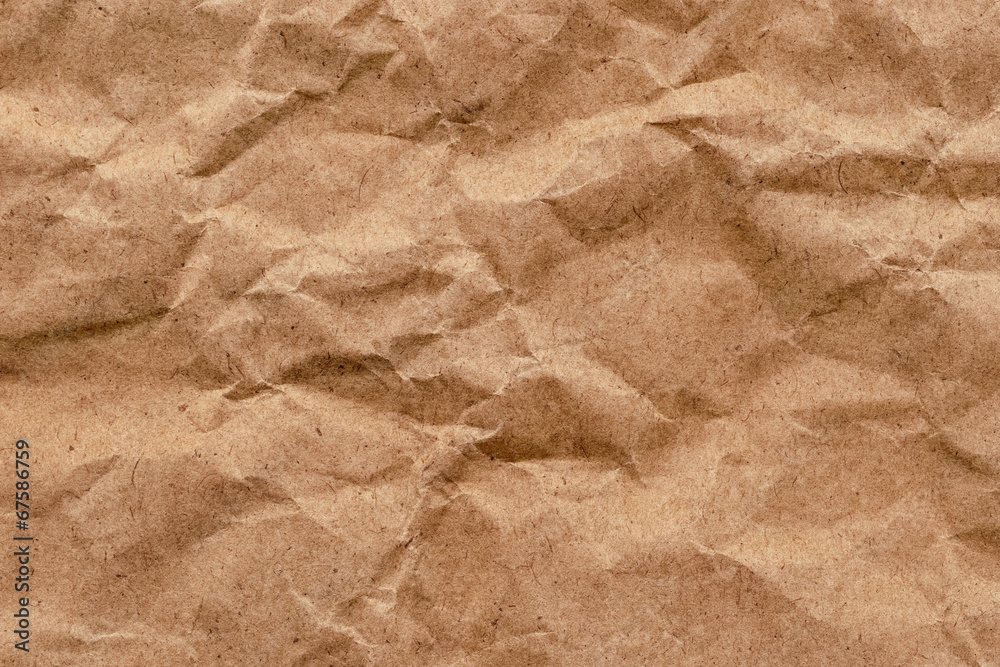 Brown Kraft Paper Bag Crushed Crumpled Smeared Grunge Texture Brown Kraft Paper Bag Crushed Crumpled Smeared Grunge Texture
