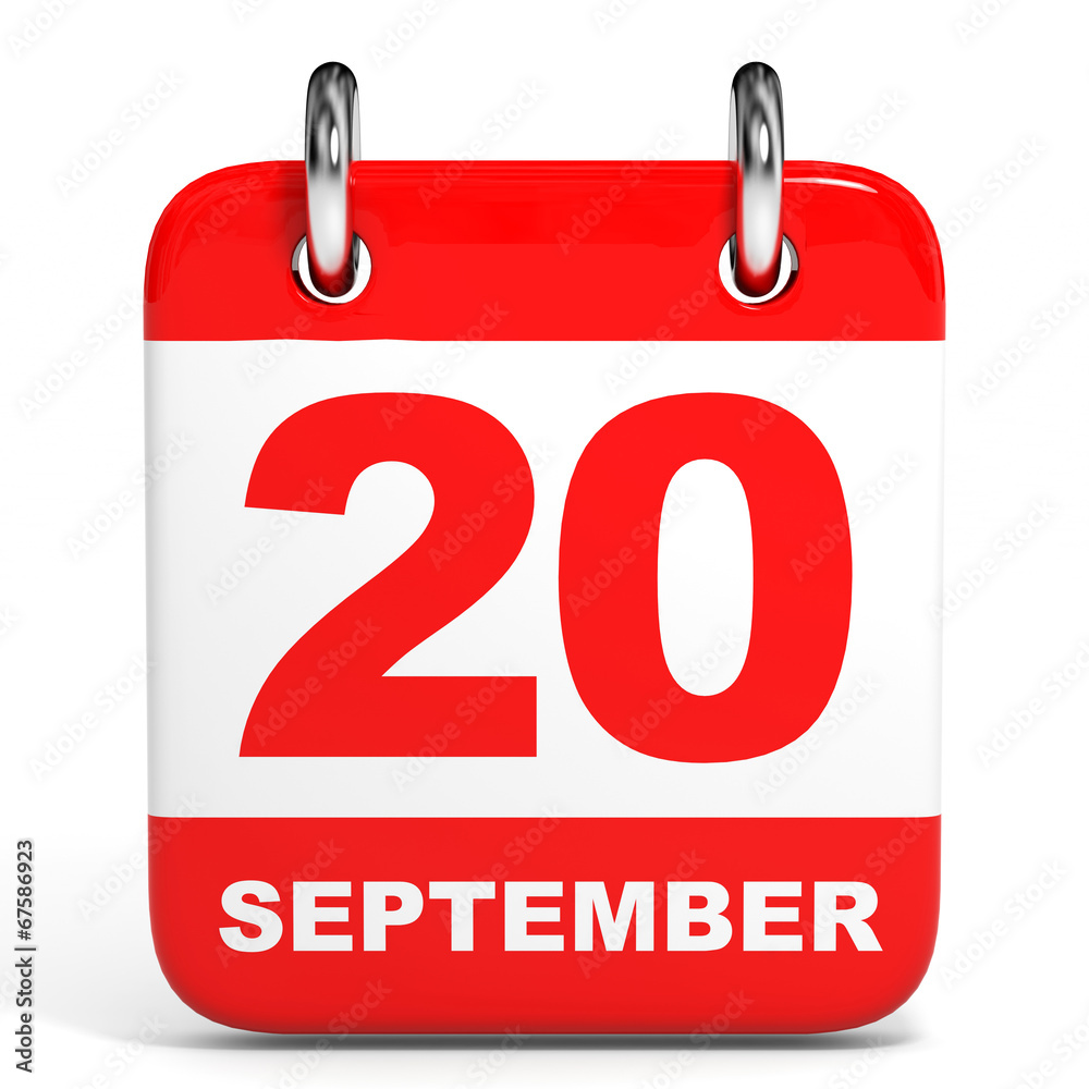 Calendar. 20 September. Calendar. 20 September.