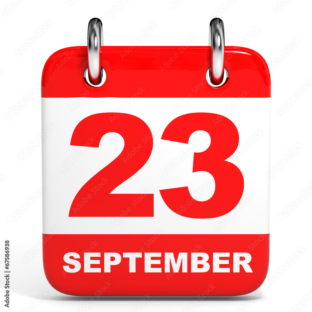 Calendar. 23 September. Calendar. 23 September.