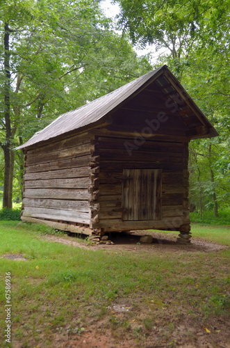 Vintage Barn Shed at Farm rural Georgia