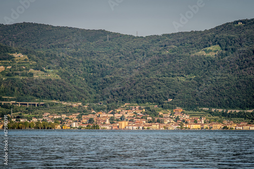 Iseo village from the lake, Brescia Italy © UMB-O
