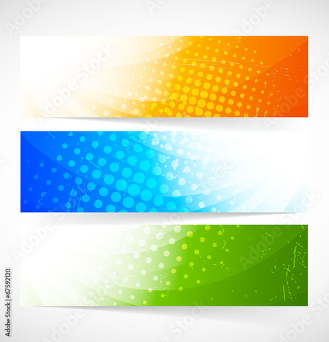 Set of banners