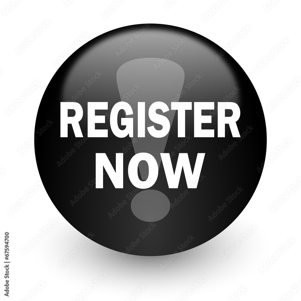register now black glossy internet icon register now black glossy internet icon
