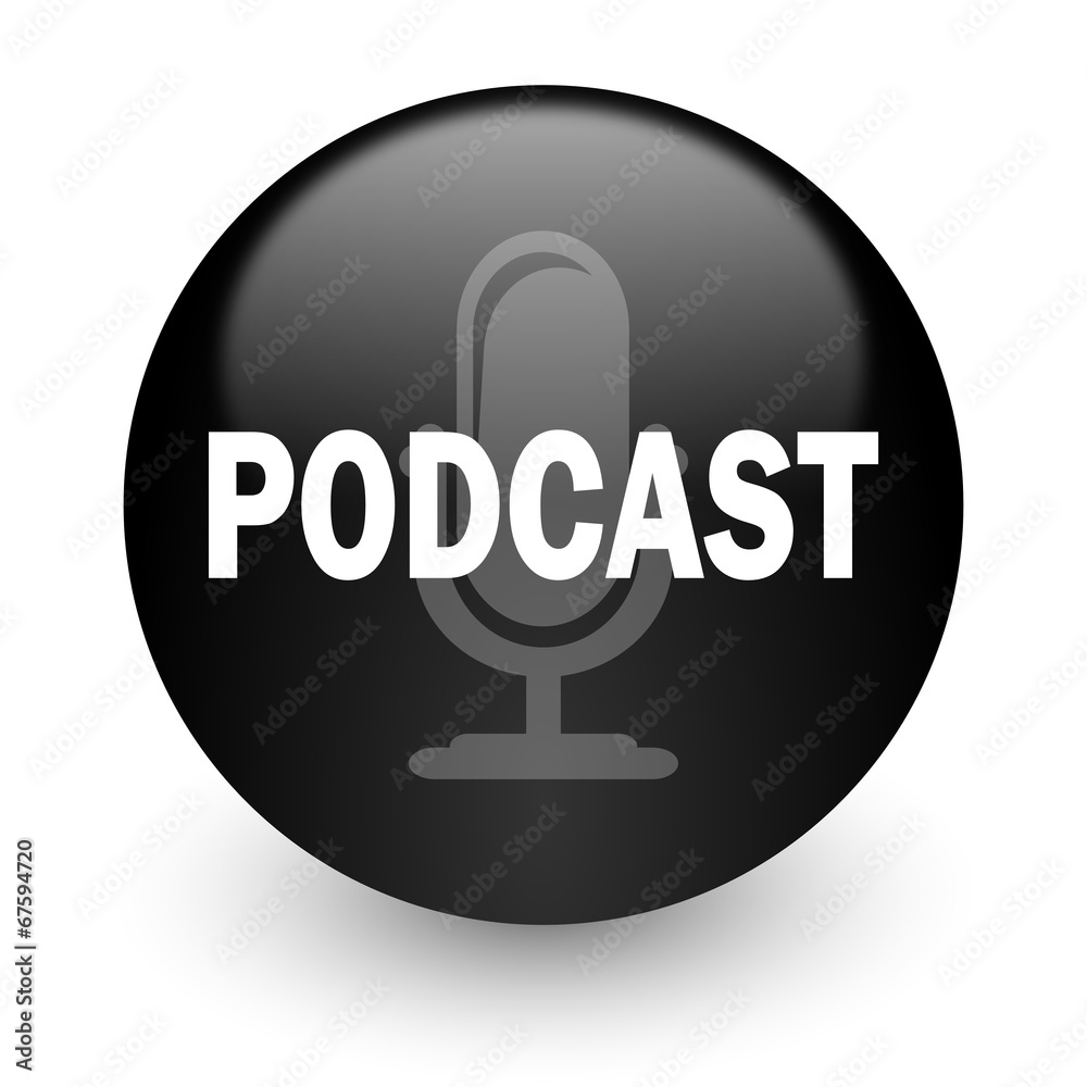 podcast black glossy internet icon podcast black glossy internet icon