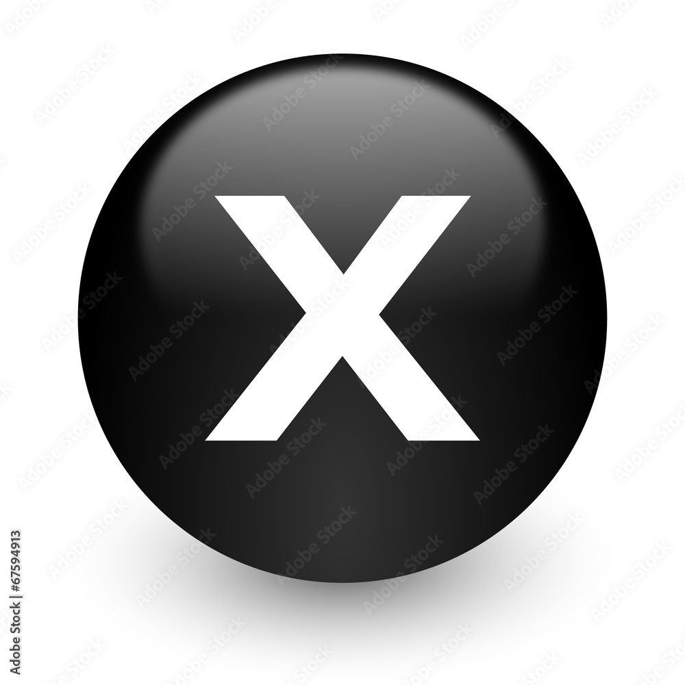 cancel black glossy internet icon cancel black glossy internet icon