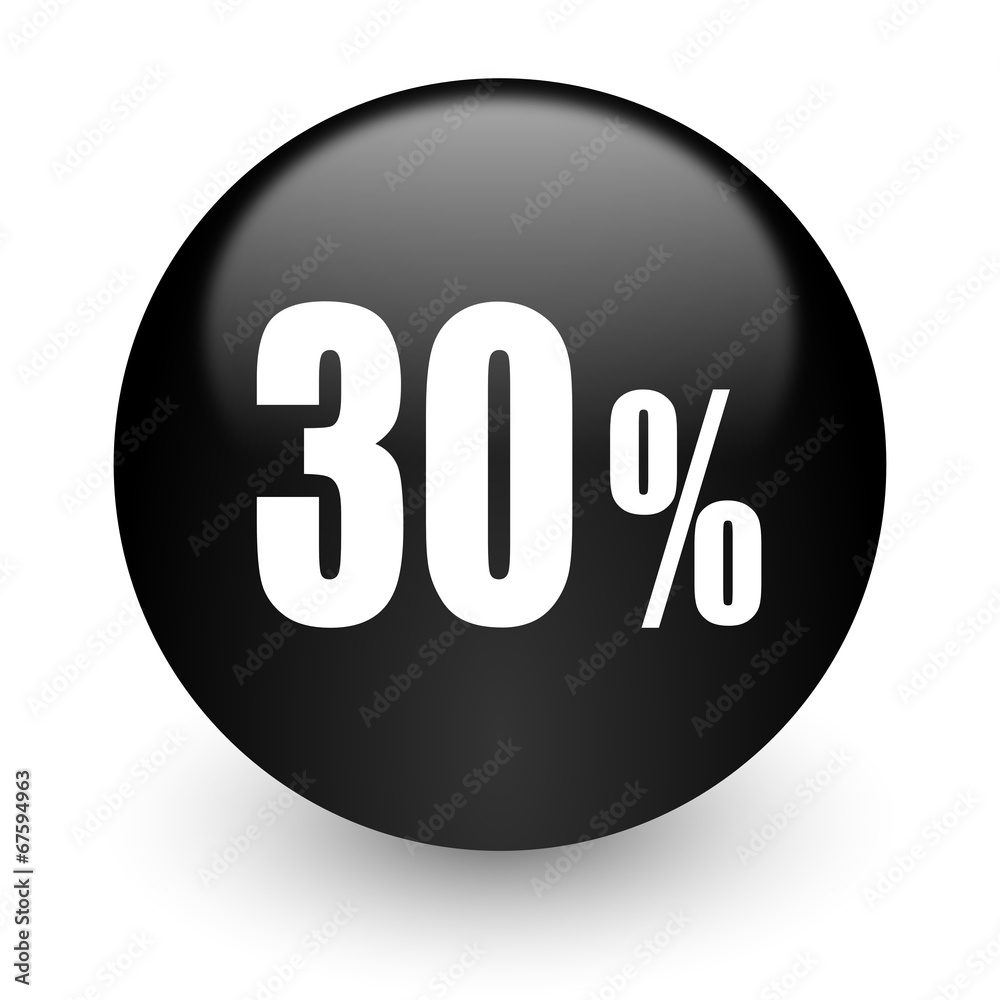 30 percent black glossy internet icon 30 percent black glossy internet icon
