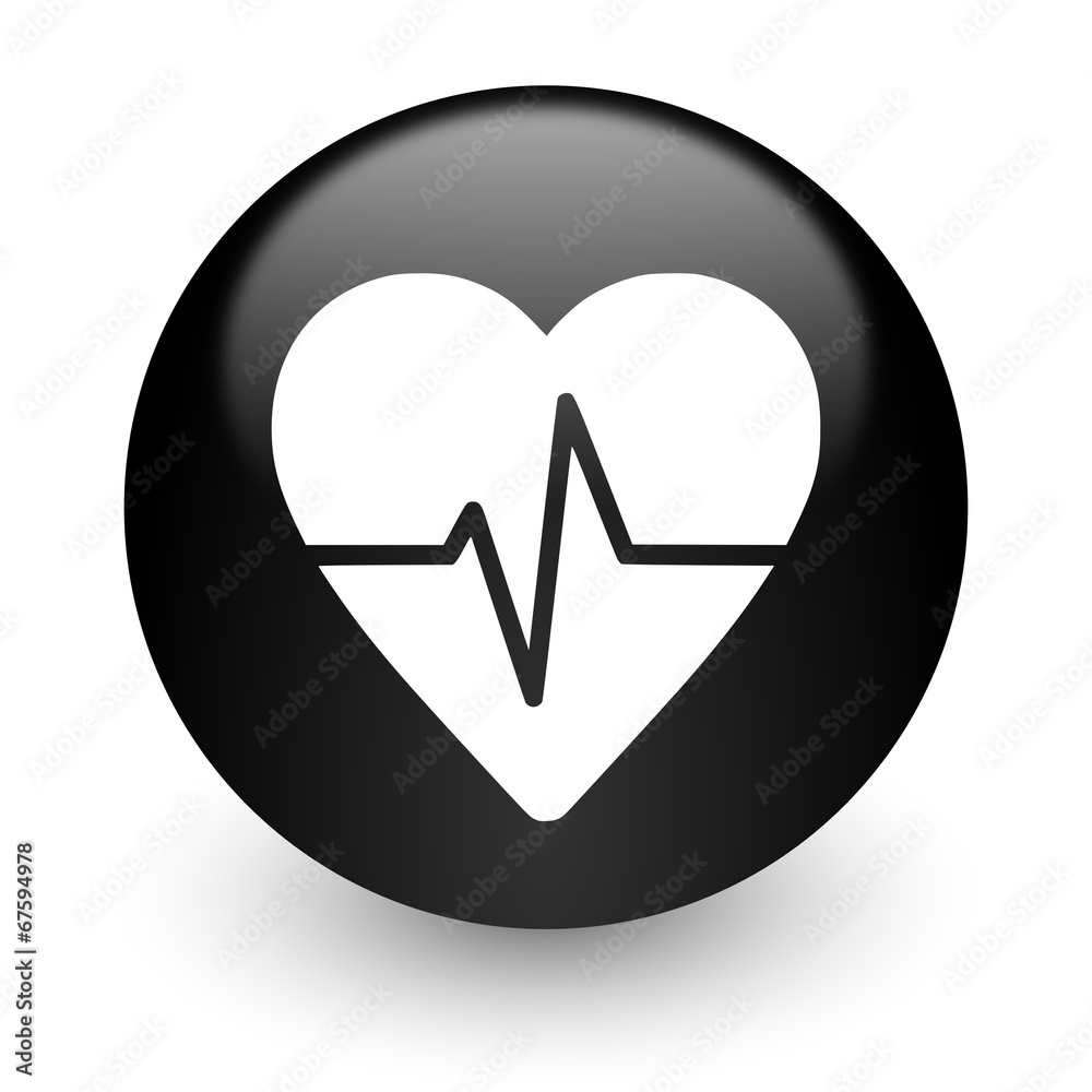pulse black glossy internet icon pulse black glossy internet icon