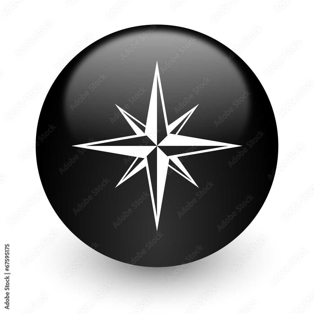 compass black glossy internet icon compass black glossy internet icon