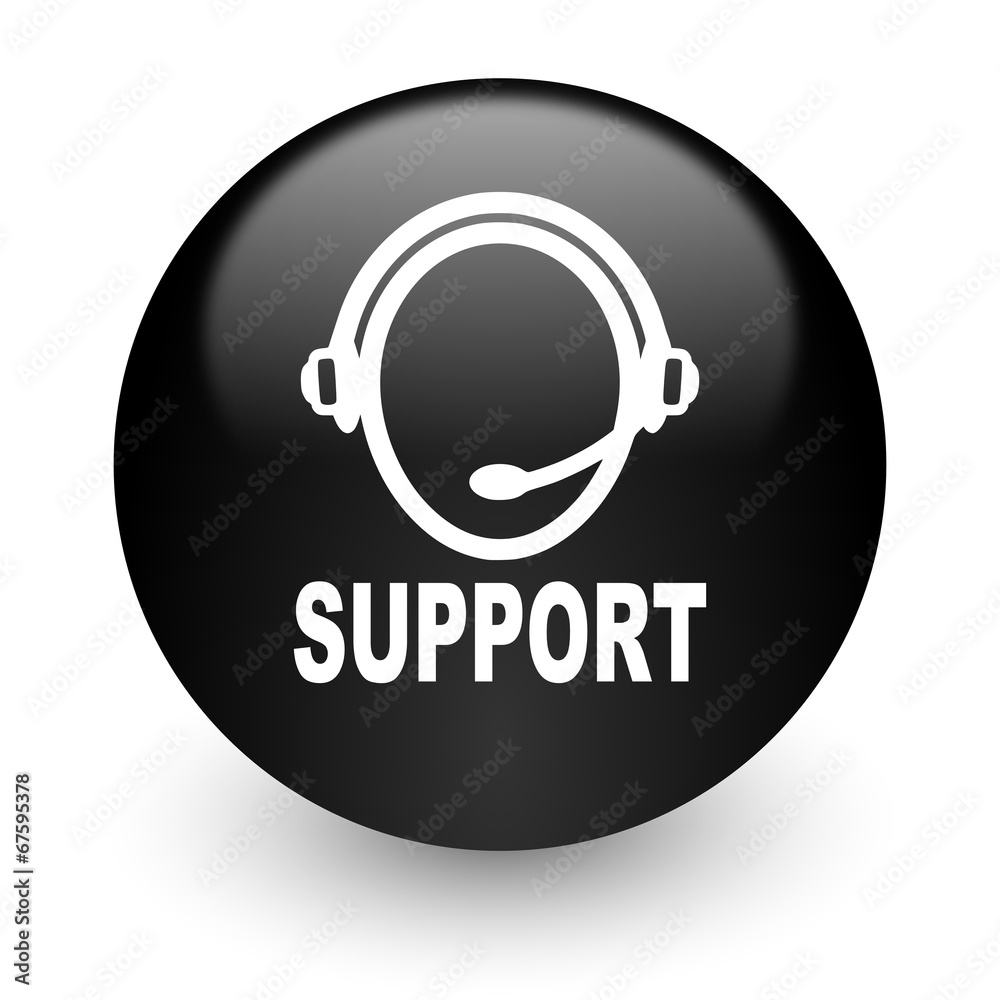 support black glossy internet icon support black glossy internet icon