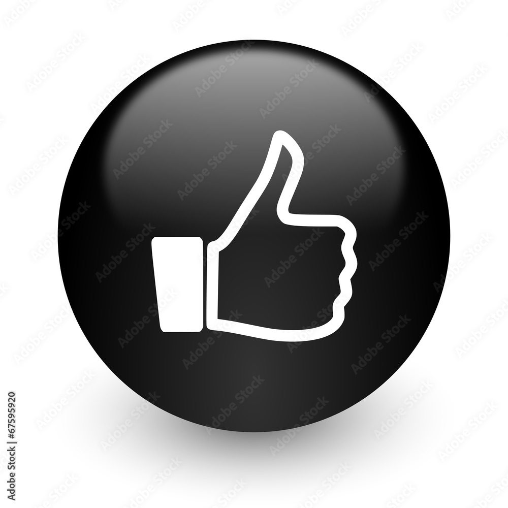 like black glossy internet icon