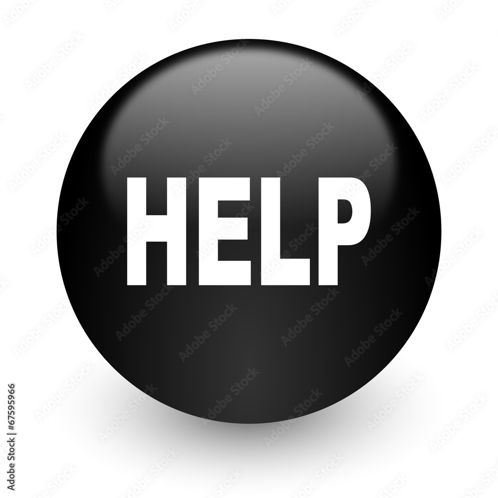 help black glossy internet icon help black glossy internet icon