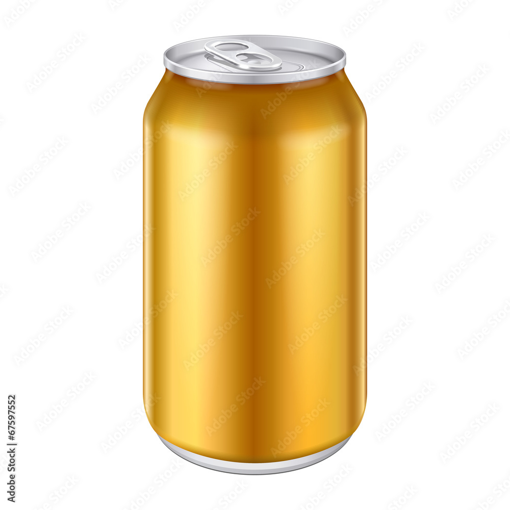 Yellow Orange Gold Bronze Metal Aluminum Beverage Drink Can Yellow Orange Gold Bronze Metal Aluminum Beverage Drink Can