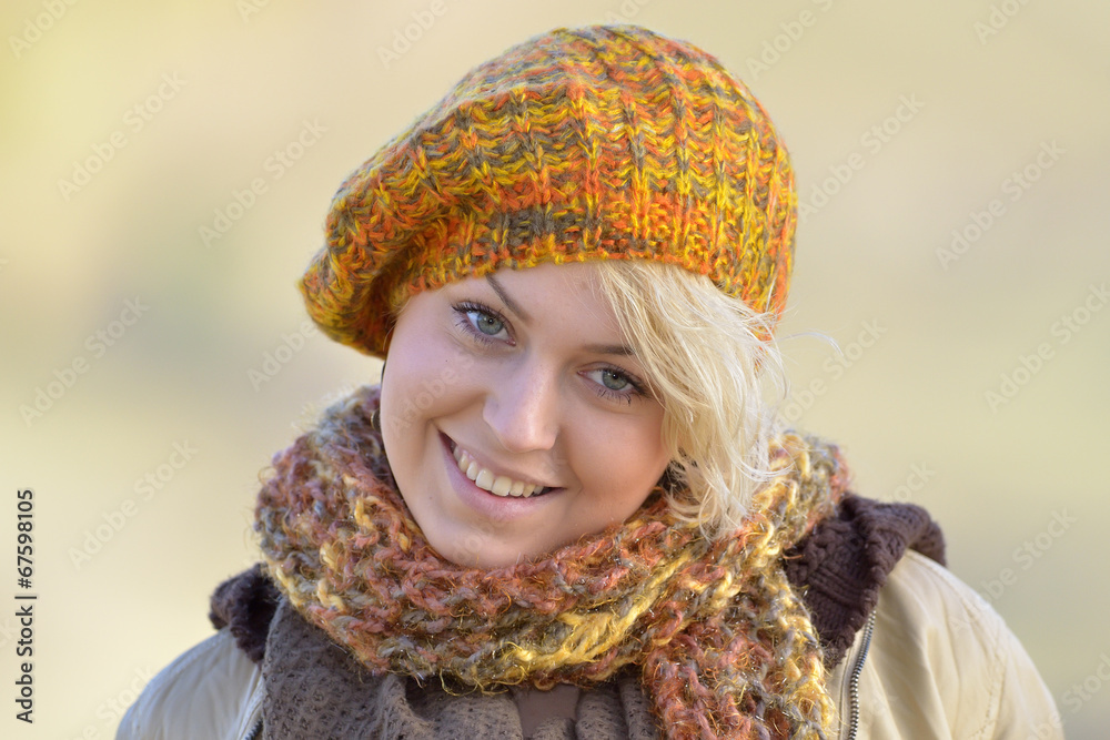 Outdoor portrait of a beautiful young girl Outdoor portrait of a beautiful young girl