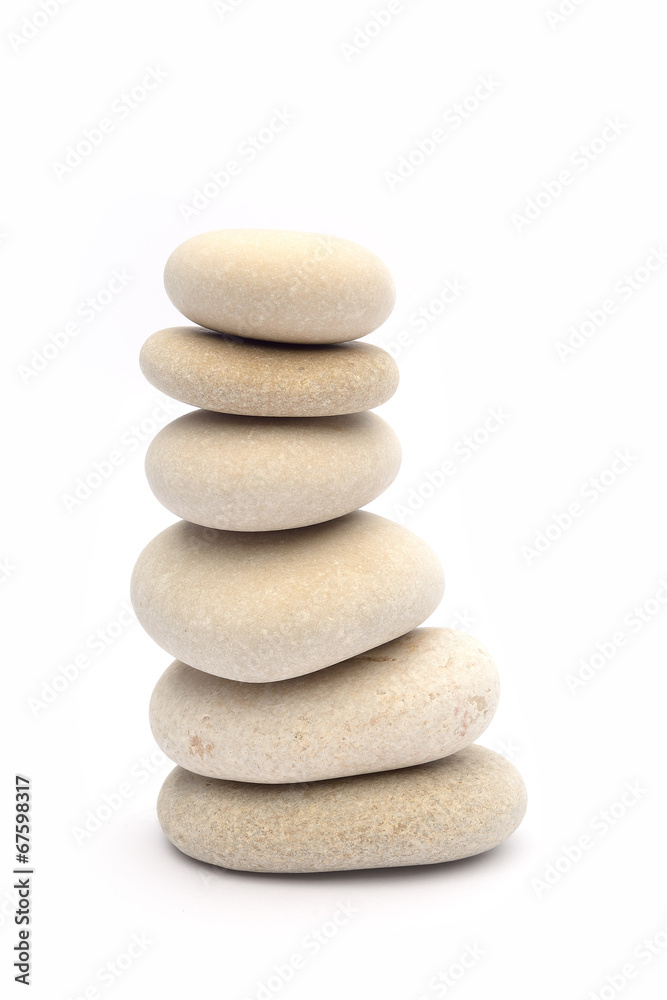 Pile of stones isolated on white background Pile of stones isolated on white background