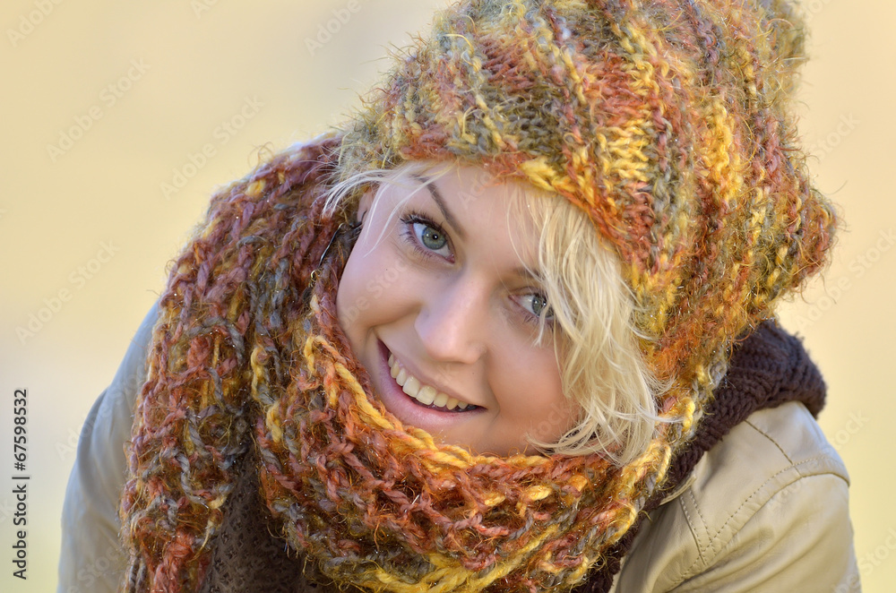 Outdoor portrait of a beautiful young girl