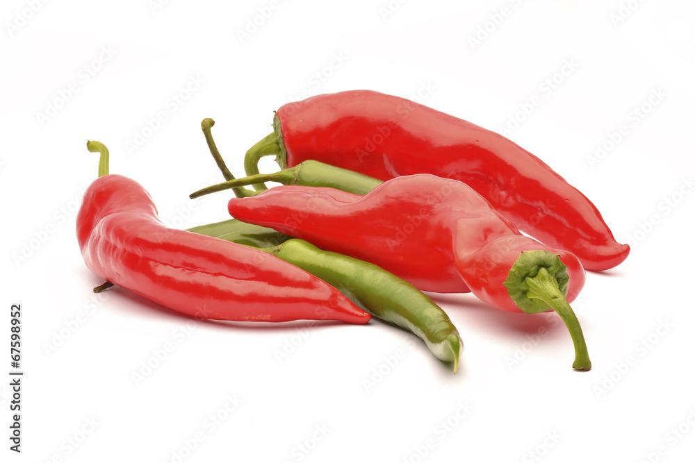 Chili pepper on white background Chili pepper on white background