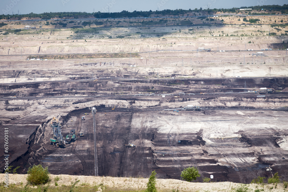 Obraz premium Surface coal mining