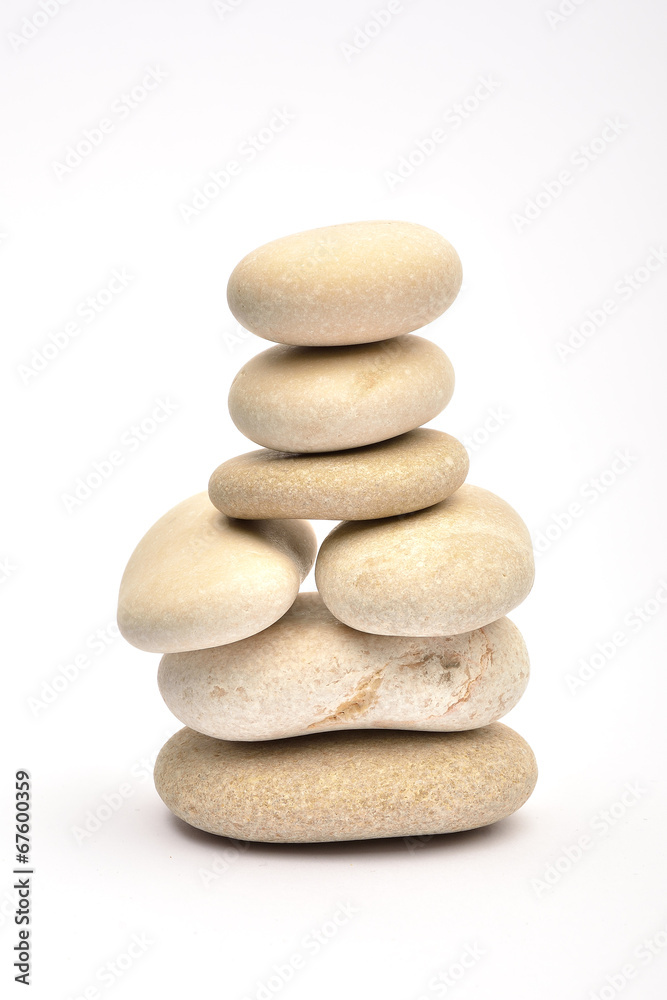 Pile of stones isolated on white background Pile of stones isolated on white background