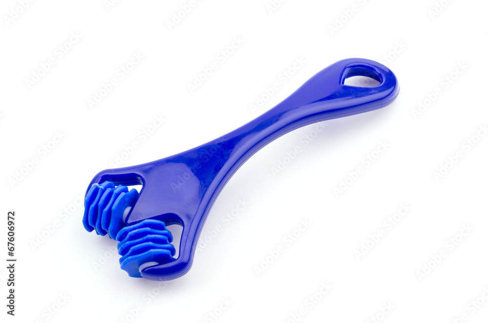 Roller face isolated white background Roller face isolated white background