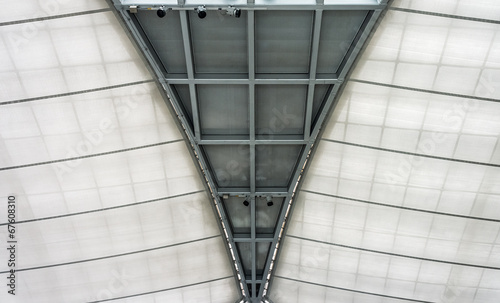 Structure metal and fabric of modern roof