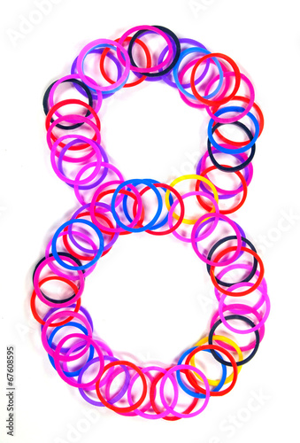 Colorful rubber band No.8