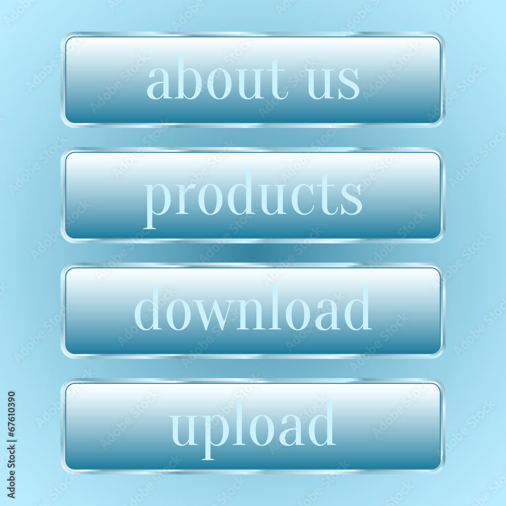Set of glass buttons for your design Set of glass buttons for your design