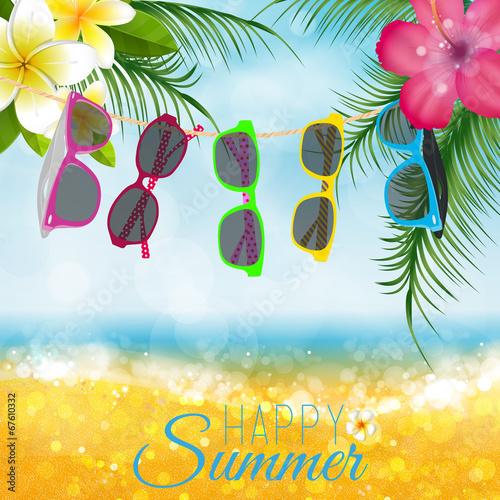 Estate, Spiaggia, Occhiali, Sole