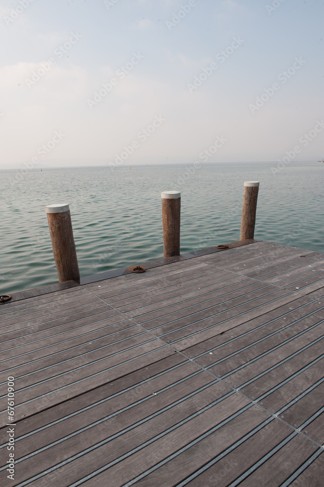 Fototapeta premium Jetty into Garda Lake