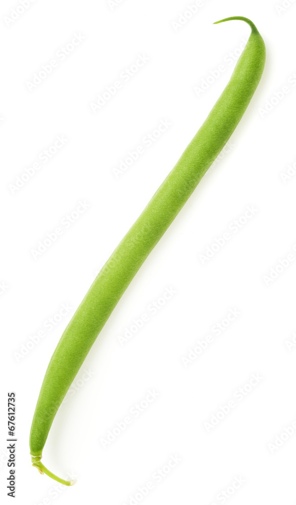 Green beans isolated on a white background Green beans isolated on a white background