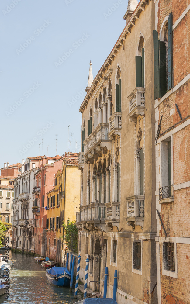 Venedig, historische Altstadt, Altstadthäuser, Kanal, Italien