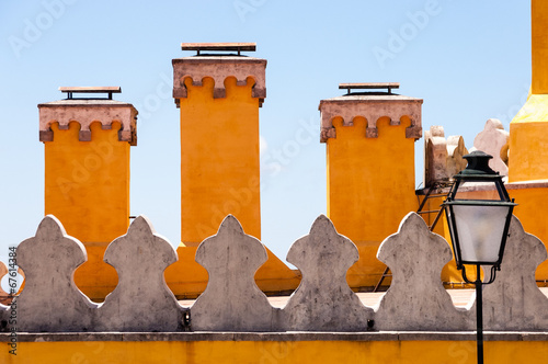 Chimneys top of Da Pena National Palace - Sintra