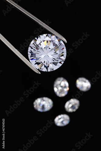 Diamond jewelry holding © sumire8