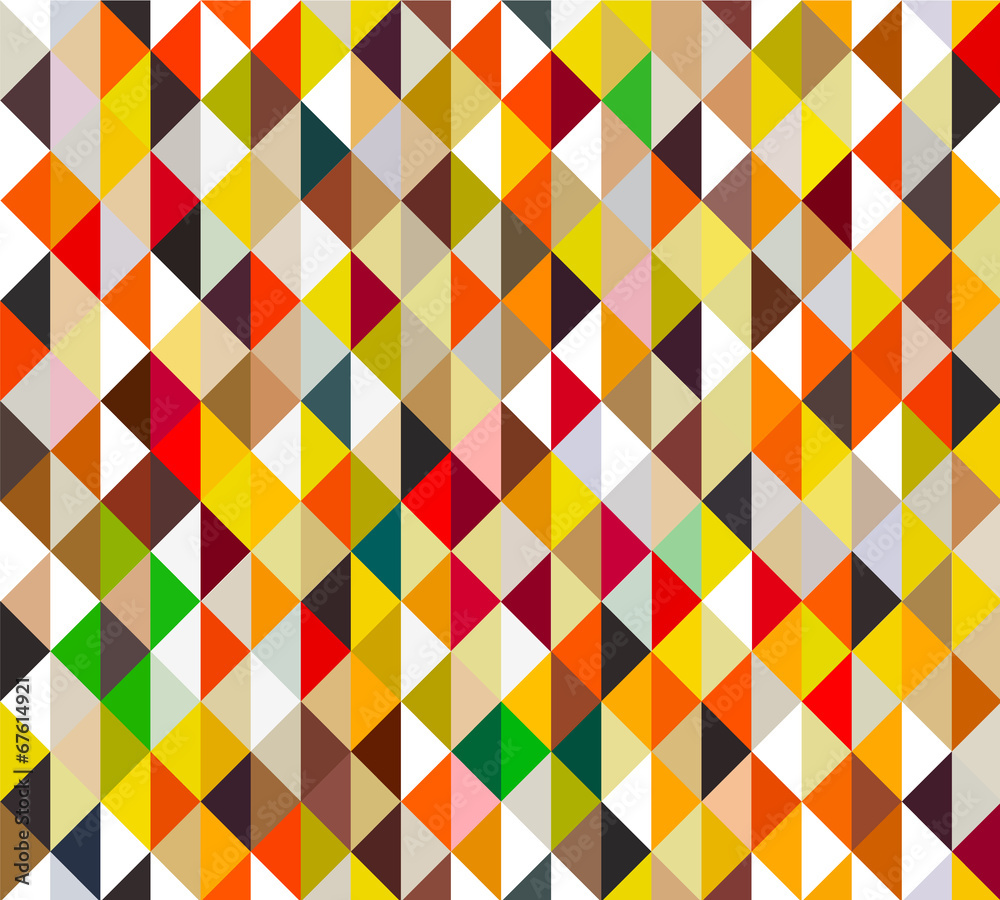 custom made wallpaper toronto digitalcolorful retro triangle seamless background - bright red tone, v