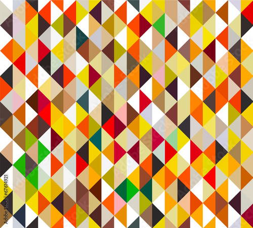 Wallpaper Mural colorful retro triangle seamless background - bright red tone, v Torontodigital.ca