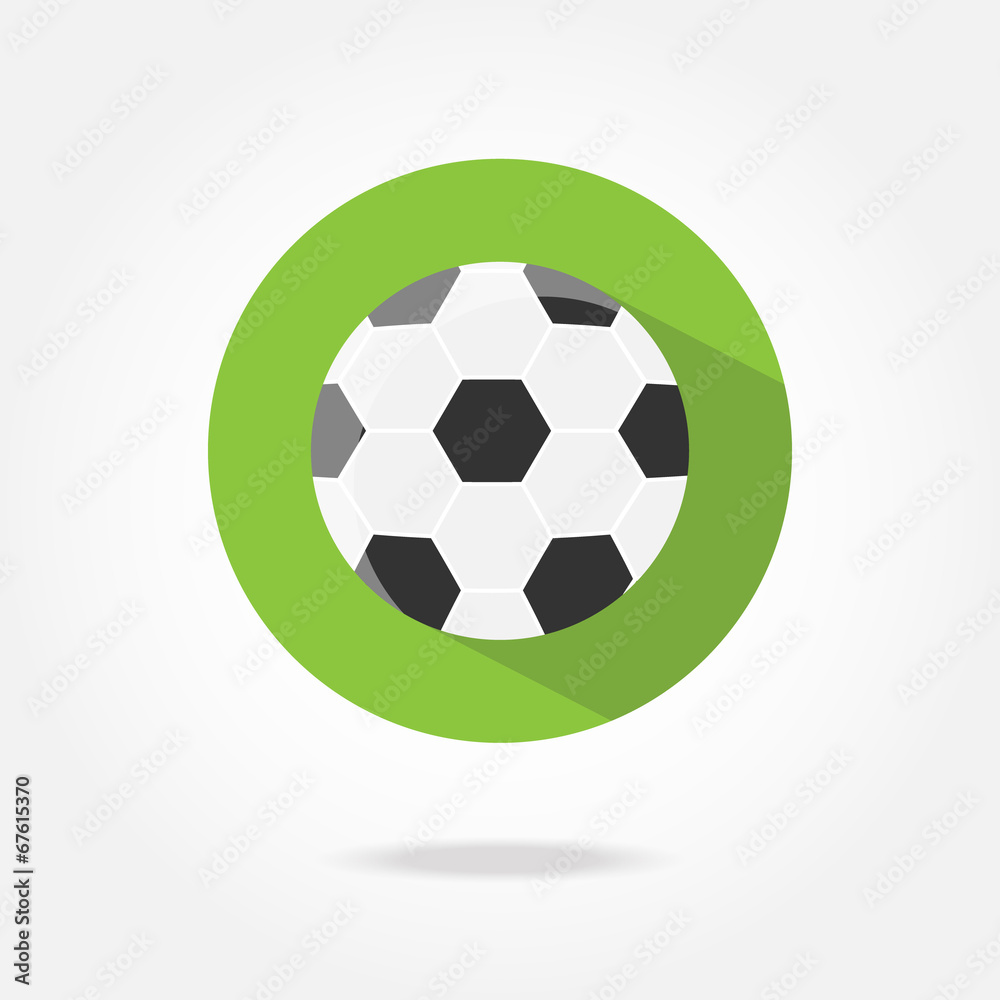 Flat football icon. Flat football icon.