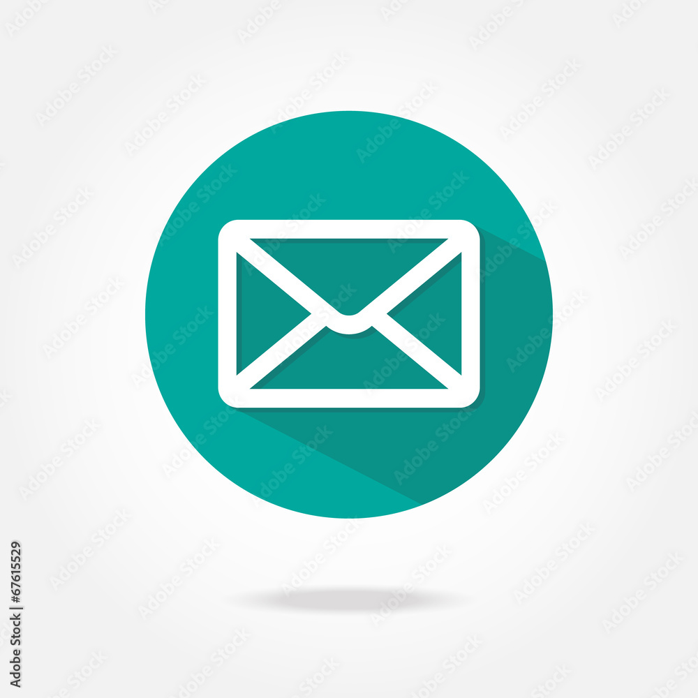 Flat message icon. Flat message icon.