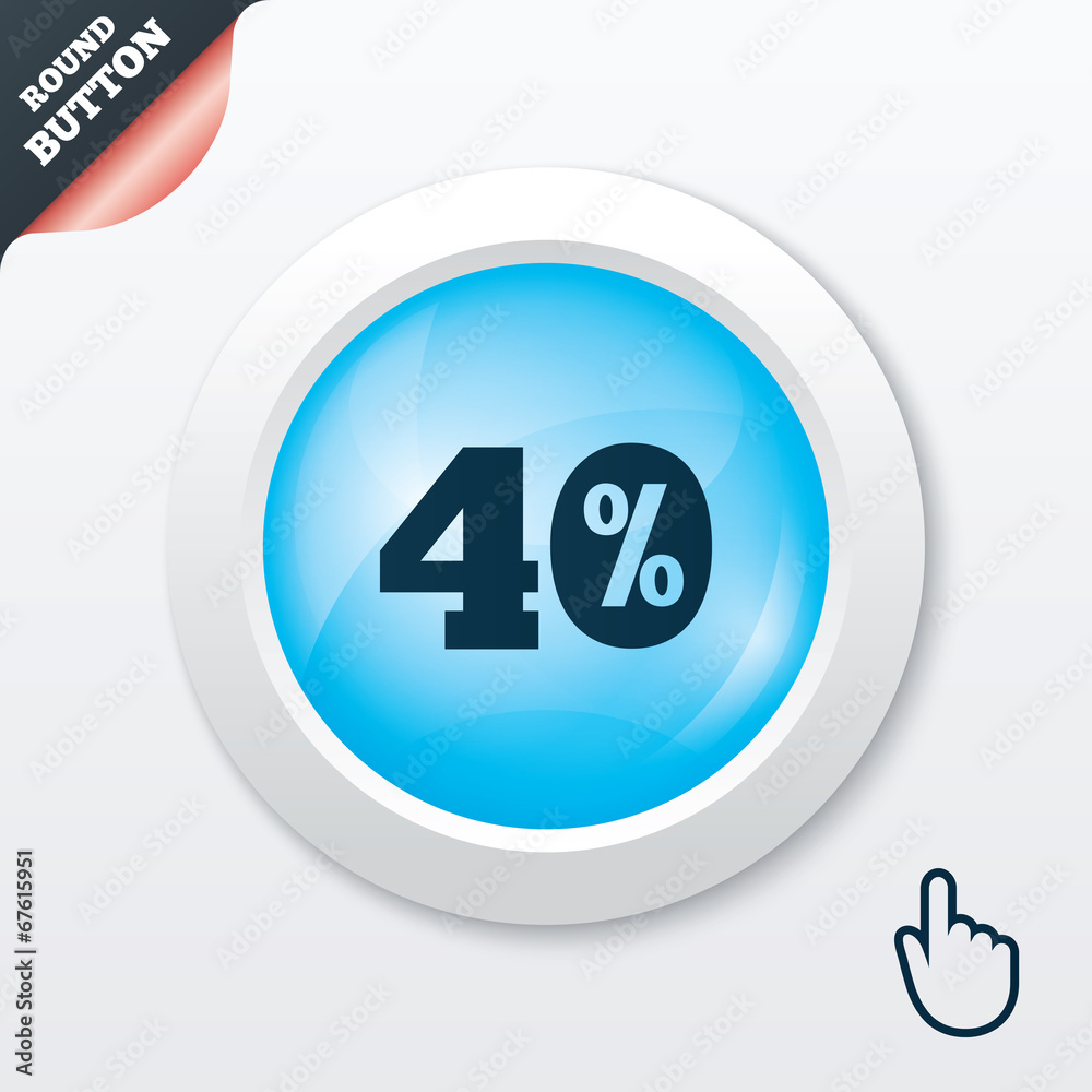 40 percent discount sign icon. Sale symbol. 40 percent discount sign icon. Sale symbol.