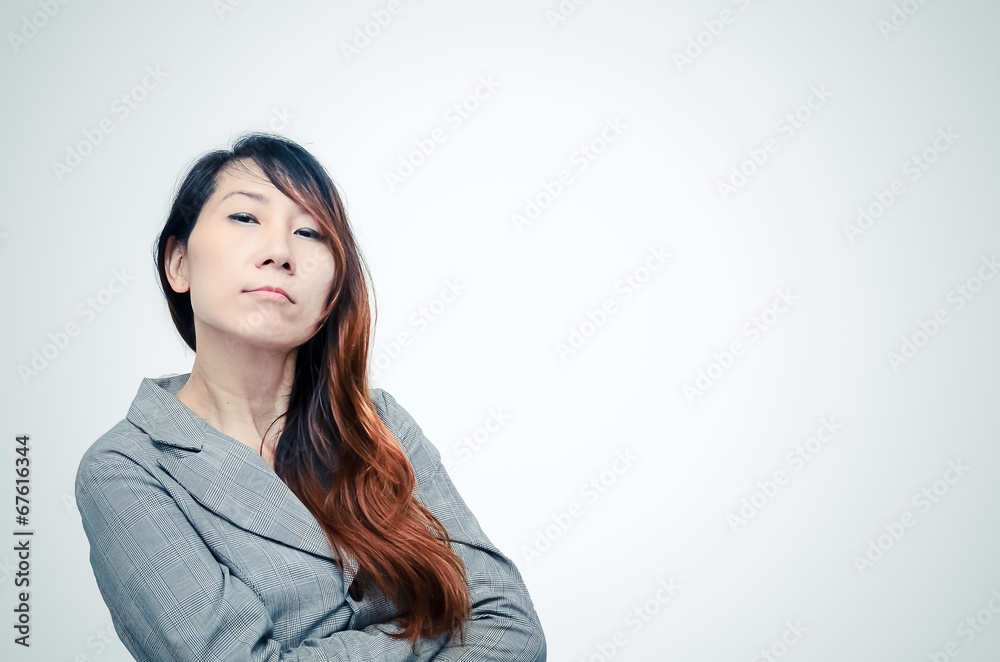 Portrait of an attractive stylish smart Asian woman. Portrait of an attractive stylish smart Asian woman.