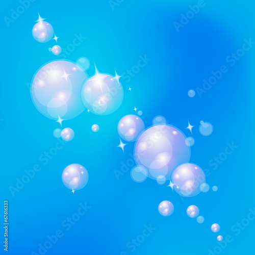 ฺBackground, Shiny bubbles.