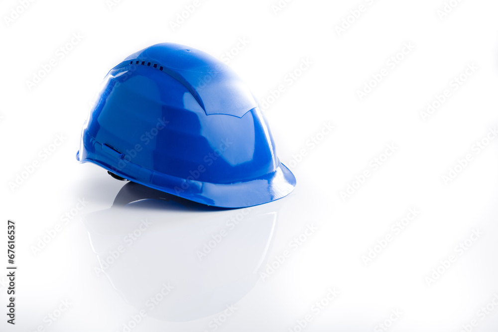 Blauer Arbeitshelm Blauer Arbeitshelm