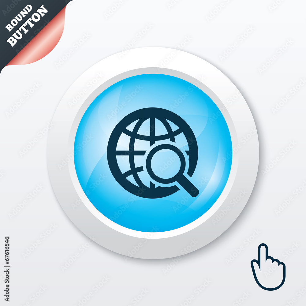 Global search sign icon. World globe symbol. Global search sign icon. World globe symbol.