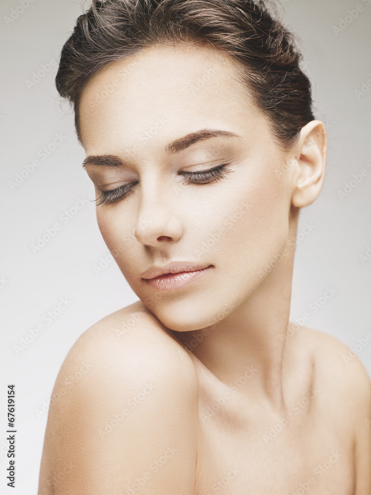 Beautiful face of a young caucasian woman Beautiful face of a young caucasian woman