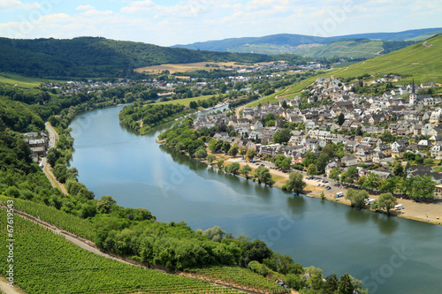 Grape plantation on the river Moezel