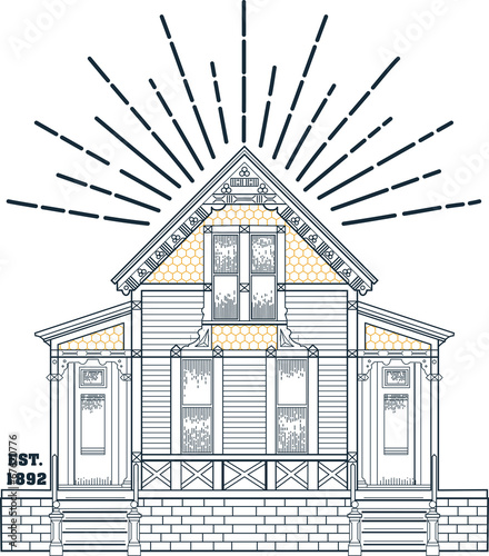 Old fashioned house