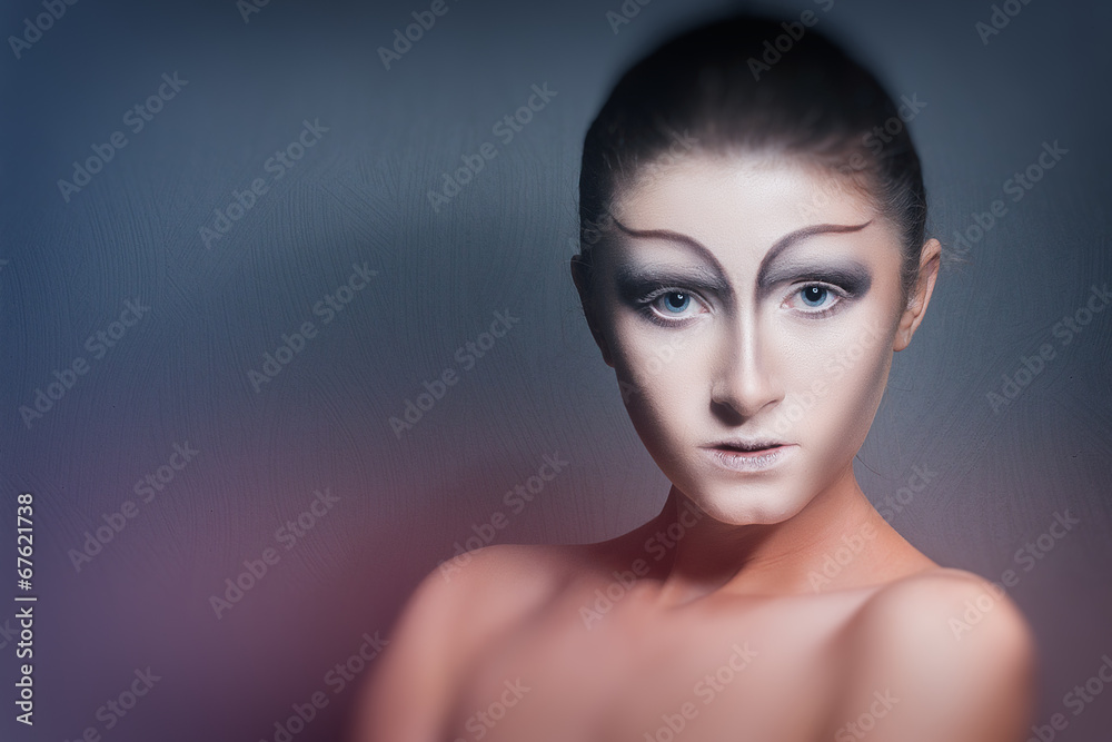 Fototapeta premium woman with white skin