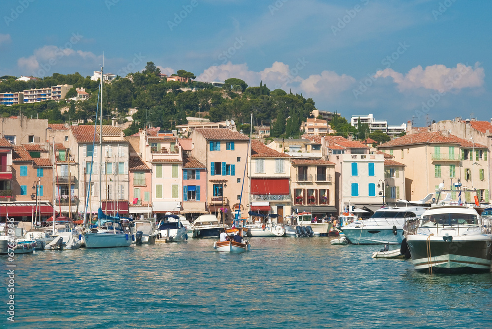 The town of Cassis in the French Riviera