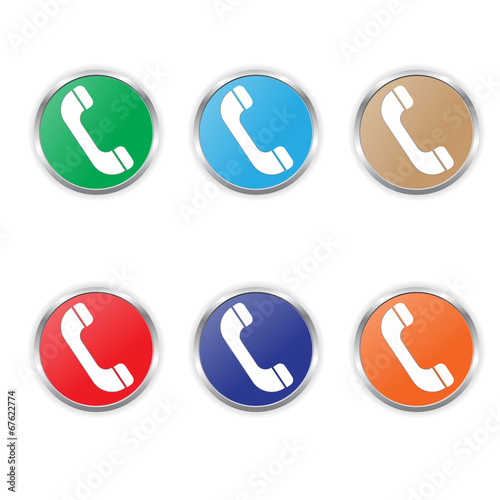 Free Download phone icon vector color set - GFXLoad