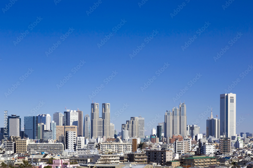 快晴青空 新宿高層ビル群・全景イメージ